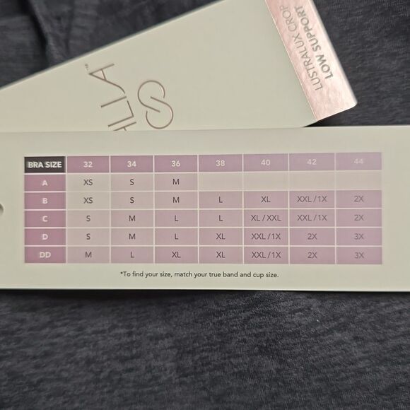 1214 NWT CALIA Women's LustraLux Cross Back Crop Top Sz SMALL - Picture 3 of 5